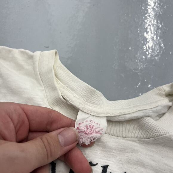 Vintage 60s Camp Chiquetan BSA White Graphic T-Shirt - Picture 5 of 5